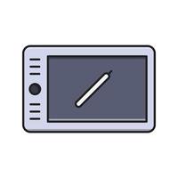 ilustração vetorial tablet em ícones de símbolos.vector de qualidade background.premium para conceito e design gráfico. vetor