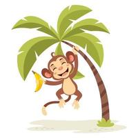 Macaco De Ilustração De Desenho Animado Ilustração do Vetor - Ilustração de  ativo, grampo: 235540069