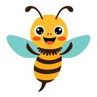 ilustração dos desenhos animados de uma abelha vetor