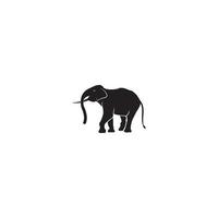 ilustração de ícone de vetor de modelo de logotipo de elefante animal