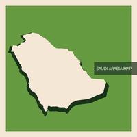 vintage do vetor de mapa da arábia saudita