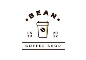 logotipo do café, adequado para cafés, cafeterias e marcas de café. vetor