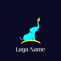 logotipo do elefante, símbolo de prosperidade para a empresa vetor