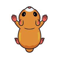 personagem de desenho animado de hamster bonitinho vetor