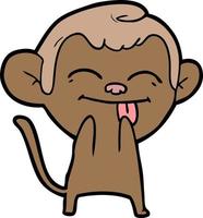 personagem de vetor de macaco em estilo cartoon