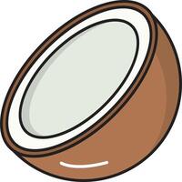 ilustração vetorial de coco em ícones de símbolos.vector de qualidade background.premium para conceito e design gráfico. vetor