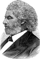 Frederick douglass, ilustração vintage vetor