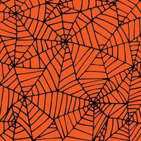 papel de parede de teia de aranha de halloween, desenhado à mão, fundo, impressão, arte. vetor