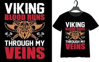 melhor design de camiseta viking vetor