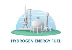 fundo de combustível de energia de hidrogênio vetor
