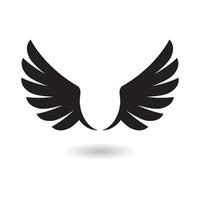 ilustração de design de logotipo de ícone de asa vetor
