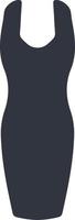 vestido bodycon, ilustração, vetor, sobre um fundo branco. vetor