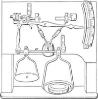 balança, ilustração vintage. vetor