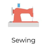 máquina de costura na moda vetor