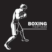 ilustração vetorial de boxe vetor