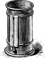 pluviômetro, ilustração vintage. vetor