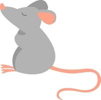 ratinho, ilustração, vetor em fundo branco.