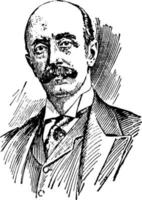 Earl Albert Henry George Grey, ilustração vintage vetor