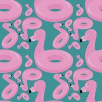 padrão de flamingo lifebouy, ilustração, vetor em fundo branco