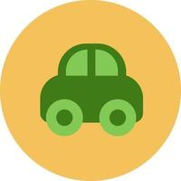 carro de ecologia verde, ilustração, vetor em um fundo branco.