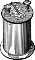 célula voltaica, ilustração vintage. vetor