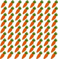 papel de parede de cenoura, ilustração, vetor em fundo branco.
