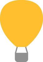 balão amarelo, ilustração, vetor em um fundo branco.