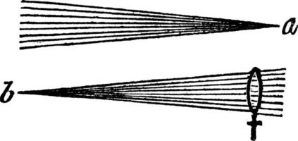 raios de luz, ilustração vintage. vetor