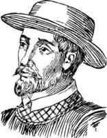 ponce de leon, ilustração vintage vetor