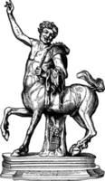 ilustração vintage de centauro. vetor