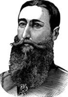 leopold ii, ilustração vintage vetor