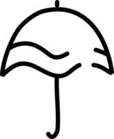 guarda-chuva em uma chuva, ilustração, vetor em um fundo branco