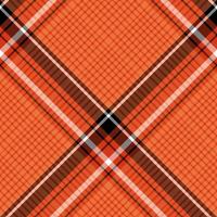 padrão sem costura em lindas cores laranja, preto e branco brilhantes para xadrez, tecido, têxtil, roupas, toalha de mesa e outras coisas. imagem vetorial. 2 vetor