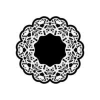 padrão circular em forma de mandala para henna, mehndi, tatuagem, decoração. vetor