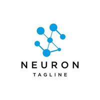 vetor de design de ícone de logotipo de neurônio