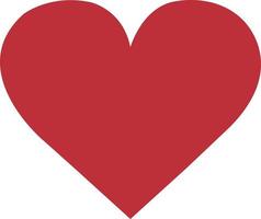 ícone de vetor de coração. símbolo de amor. arte vetorial simples desenhada à mão