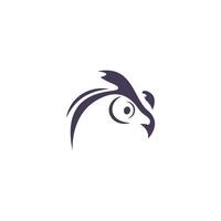 ilustração de design de ícone de logotipo de coruja vetor