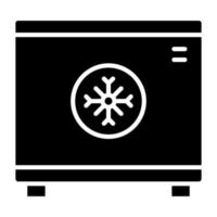 estilo de ícone do congelador vetor