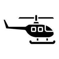 estilo de ícone de helicóptero vetor
