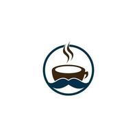 ilustração em vetor café logotipo. vetor de emblema do logotipo da cafeteria. logotipo da loja de café sr. logotipo do café