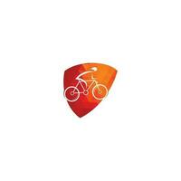 design de logotipo de vetor de bicicleta. identidade de marca corporativa da loja de bicicletas. logotipo da bicicleta.