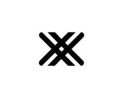 modelo de vetor de design de logotipo x xx