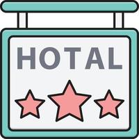 3 estrelas hotel ilustração vetorial em ícones de uma qualidade background.premium symbols.vector para conceito e design gráfico. vetor