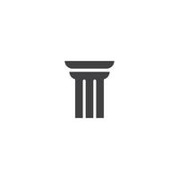 design de logotipo de coluna vetor