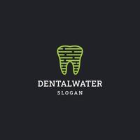 ilustração em vetor modelo de design de ícone de logotipo de água dental