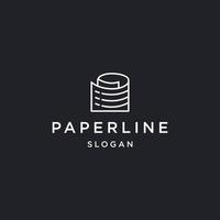 ilustração em vetor modelo de design de ícone de logotipo de papel