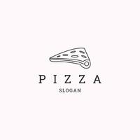 ilustração em vetor modelo de design de ícone de logotipo de pizza