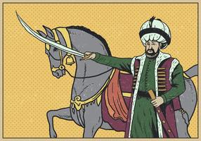 Retrato do sultão vetor