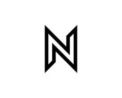 modelo de vetor de design de logotipo n nn