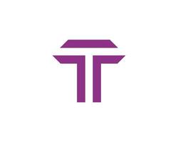 modelo de vetor de design de logotipo t tt